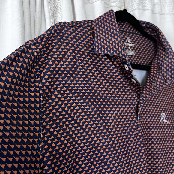 Rhoback Men's Short Sleeve Performance Golf Polo Shirt Size Large - Picture 5 of 10